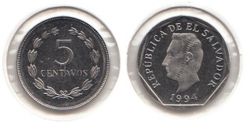 5 Centavos El Salvador 1994