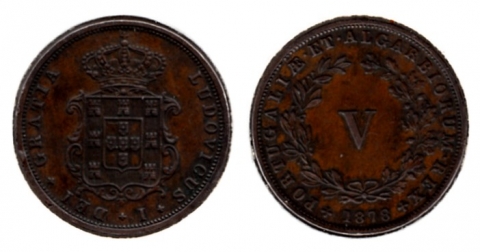 5 Reis Portugal 1878