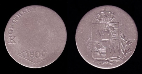6 Kreuzer Würzburg 1809