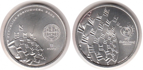 8 Euro Portugal 2003, Nationalflaggen