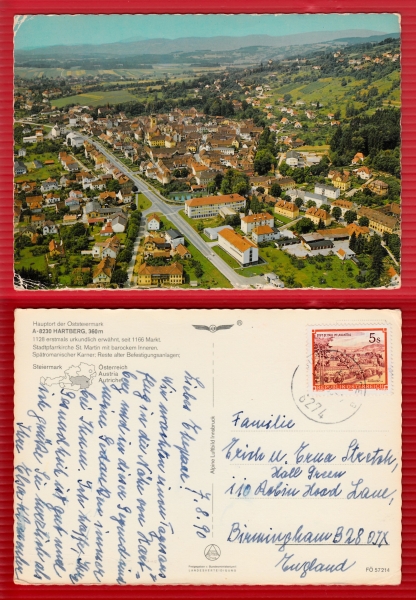 AK Hartberg, Blick auf den Ort