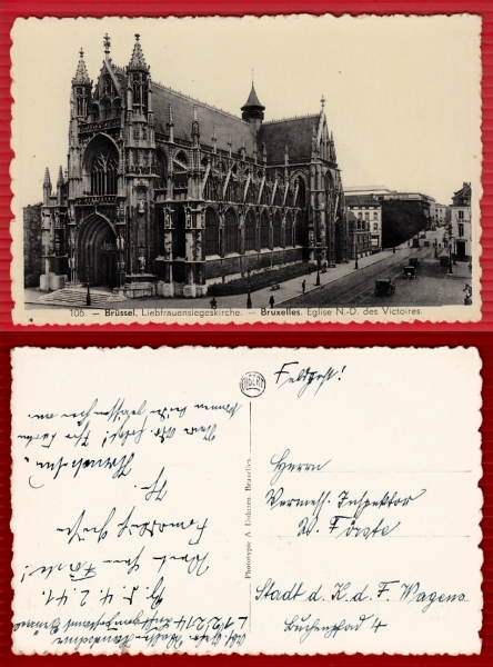 AK Brüssel, Liebfrauensiegeskirche