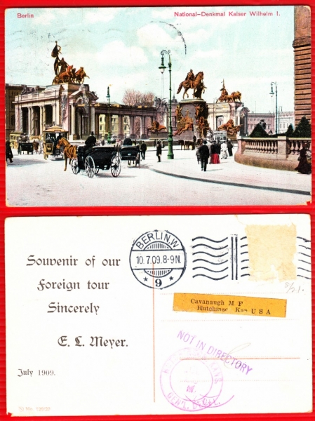 AK Berlin, Kaiser Wilhelm Denkmal