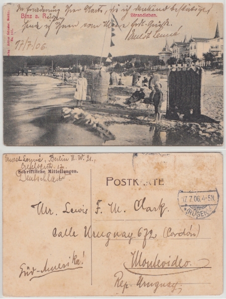 AK Binz auf Rügen, Strandleben