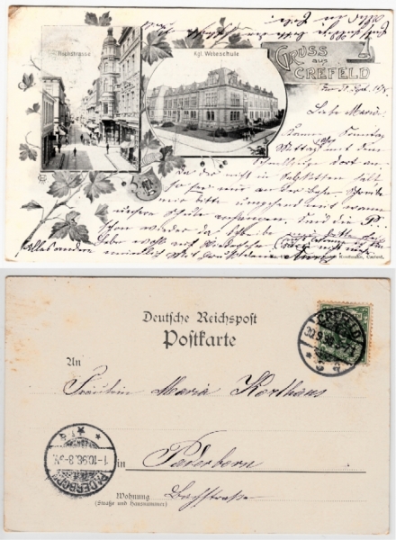 AK Crefeld, Mehrbild
