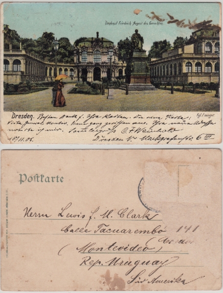 AK Dresden, Denkmal Friedrich August des Gerechten