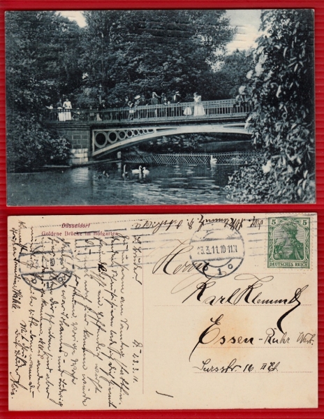AK Düsseldorf, Brücke Hofgarten