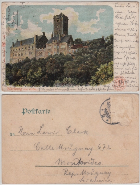 AK Eisenach, Wartburg von Osten