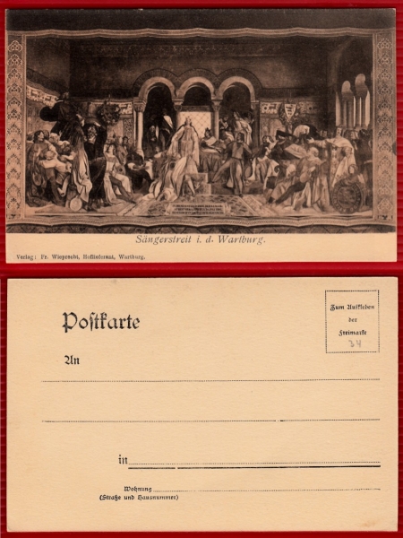 AK Eisenach, Wartburg, Sängerstreit