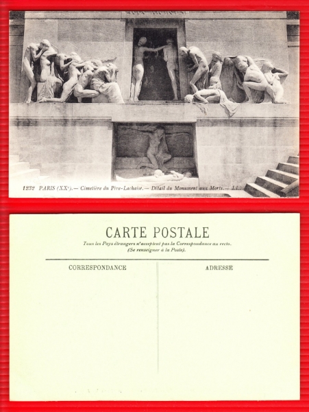 AK Paris, Friedhof Père Lachaise