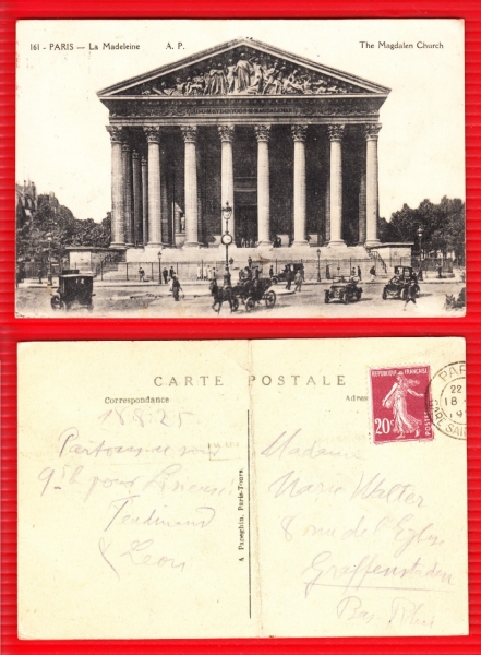 AK Paris, La Madeleine