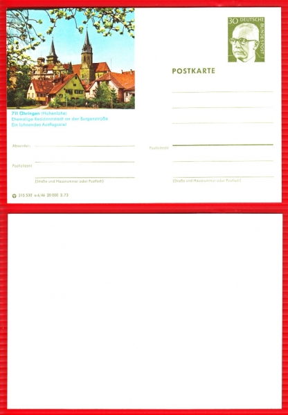 Postkarte Öhringen