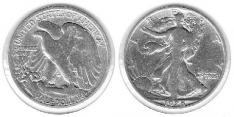 1/2 Dollar USA 1928 S