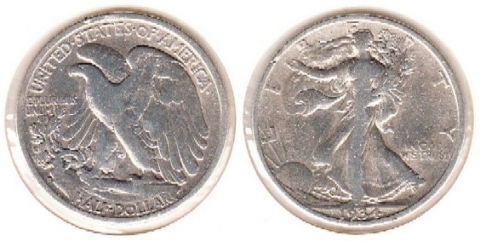 1/2 Dollar USA 1934 S