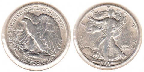 1/2 Dollar USA 1935