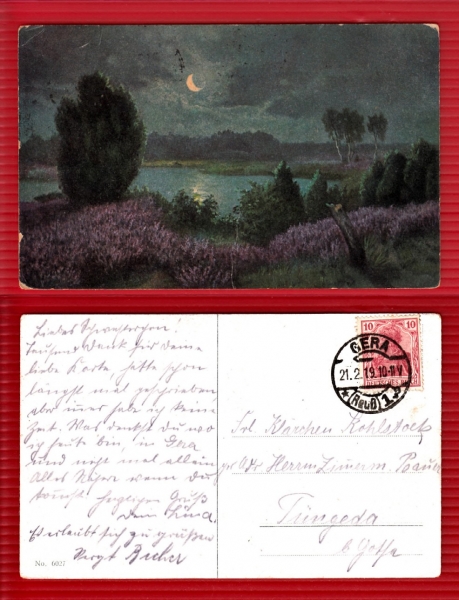Künstler AK, Heidelandschaft