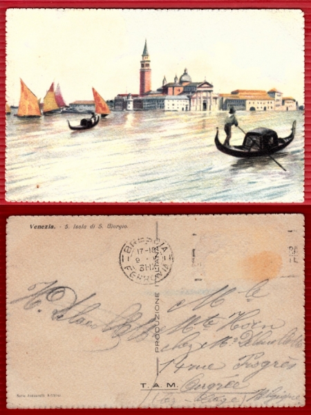 AK Venedig, Insel Sankt Georg