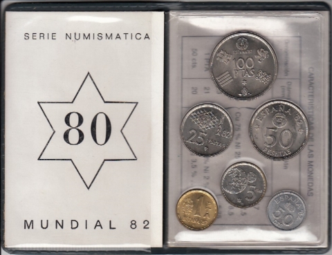 KMS Pesetas Spanien 1980