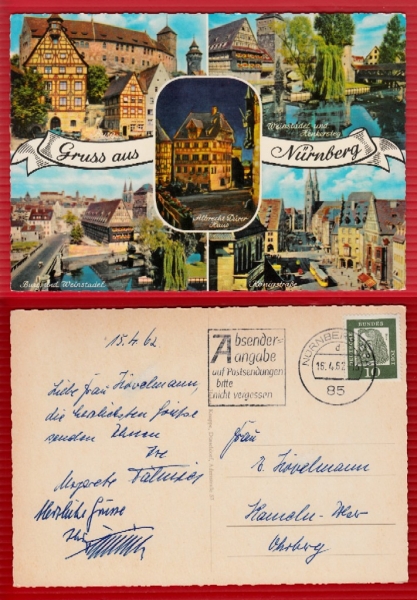AK Nürnberg, Mehrbildkarte