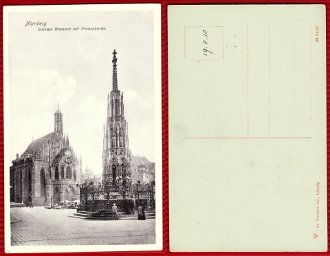 AK Nürnberg, Brunnen mit Frauenkirche